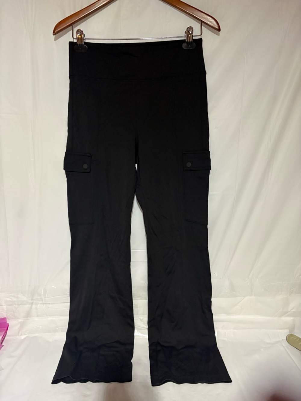 Athleta Black Boot-Cut Cargo Flare Pants